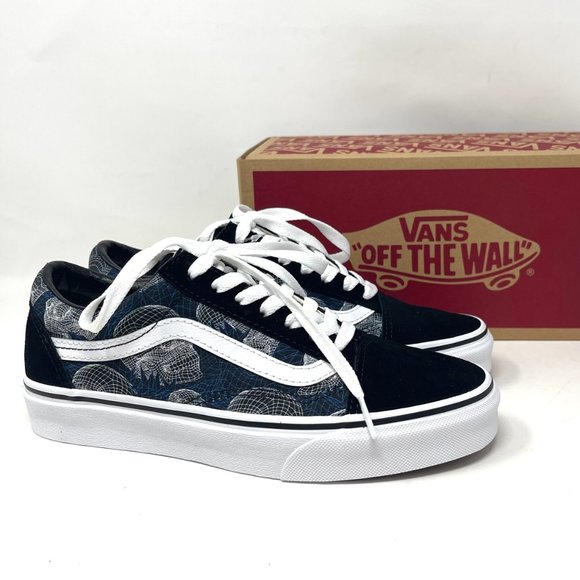 Vans Old Skool Black Skull Skateboarding Men's Size Canvas Suede VN0A3WKT9IB - Picture 7 of 11